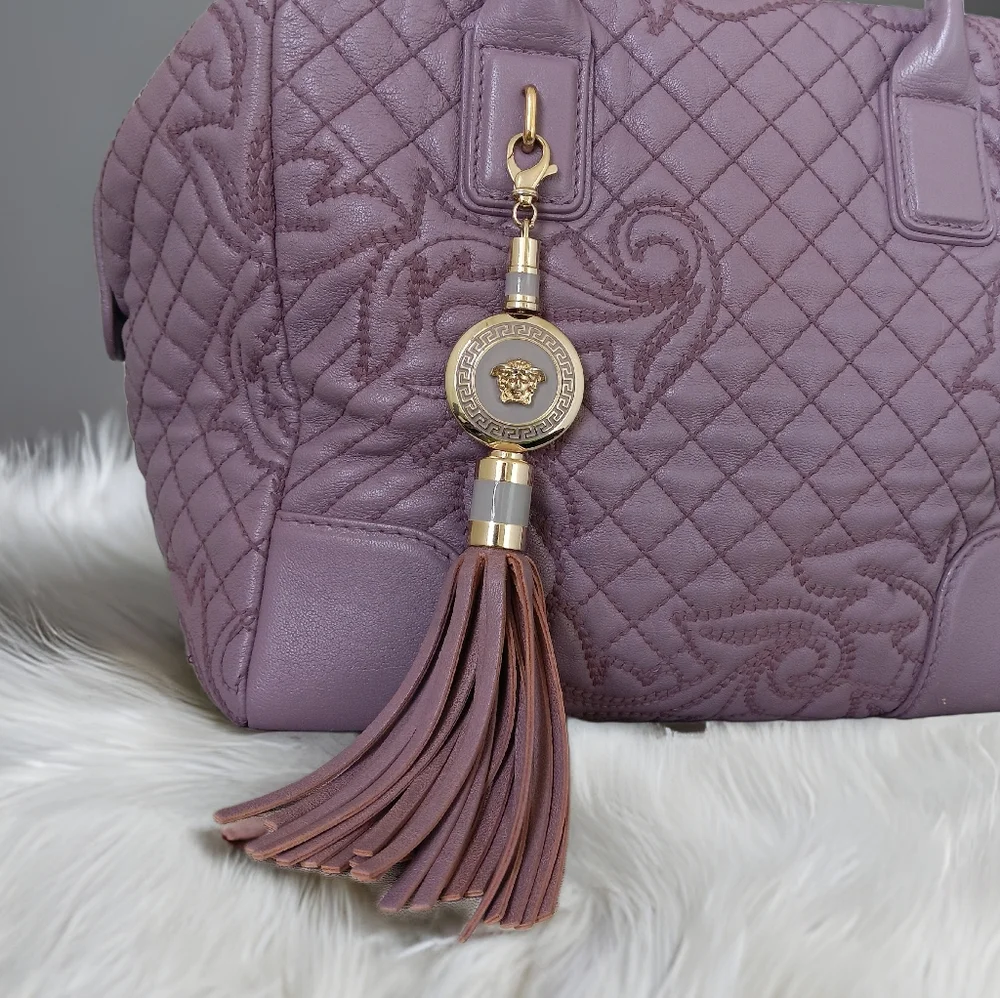 SOLD ✅️GIANNI VERSACE Vanitas Limited Edition Quilted Barocco Bag - PURPLE 💜 - Picture 5 of 17